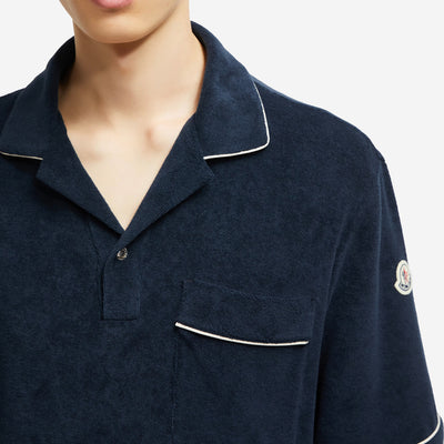 Moncler Cotton Terry Fabric Polo Shirt