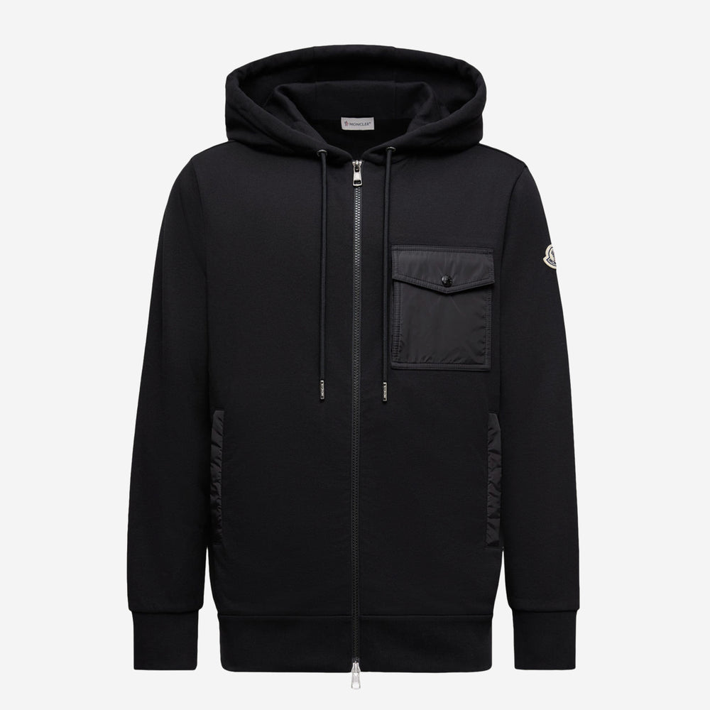 Moncler Nylon Pocket Zip Up Hoodie – ZAP