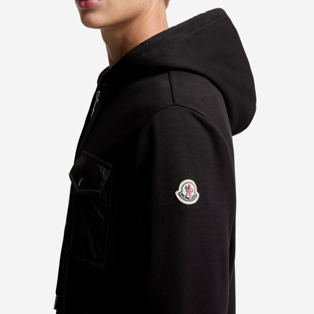 Moncler Nylon Pocket Zip Up Hoodie – ZAP