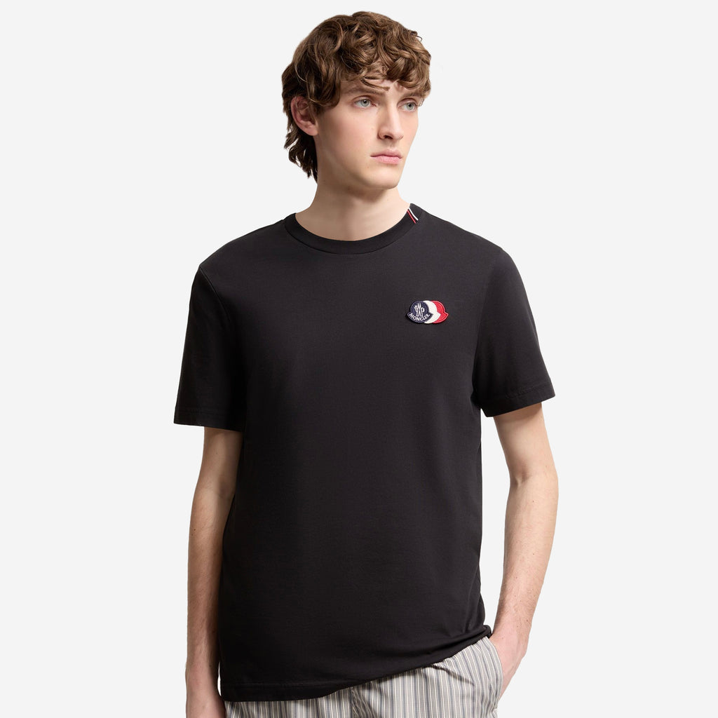Moncler Embroidered Tricolor Logo Cotton T-Shirt – ZAP