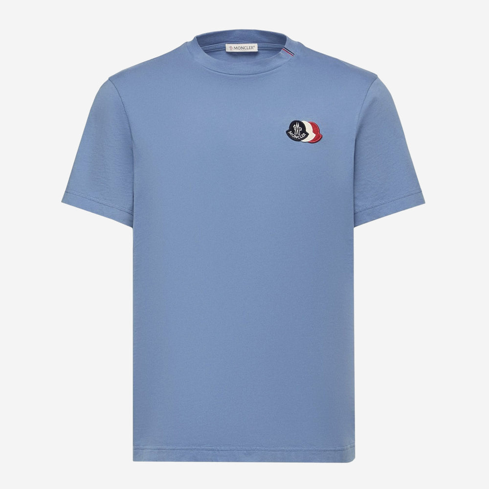 Moncler Embroidered Tricolor Logo Cotton T-Shirt – ZAP
