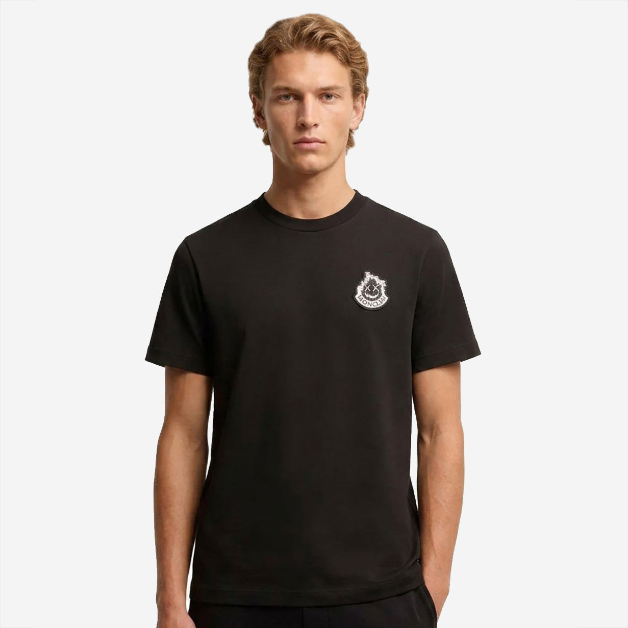 Moncler Face Logo Cotton T-Shirt