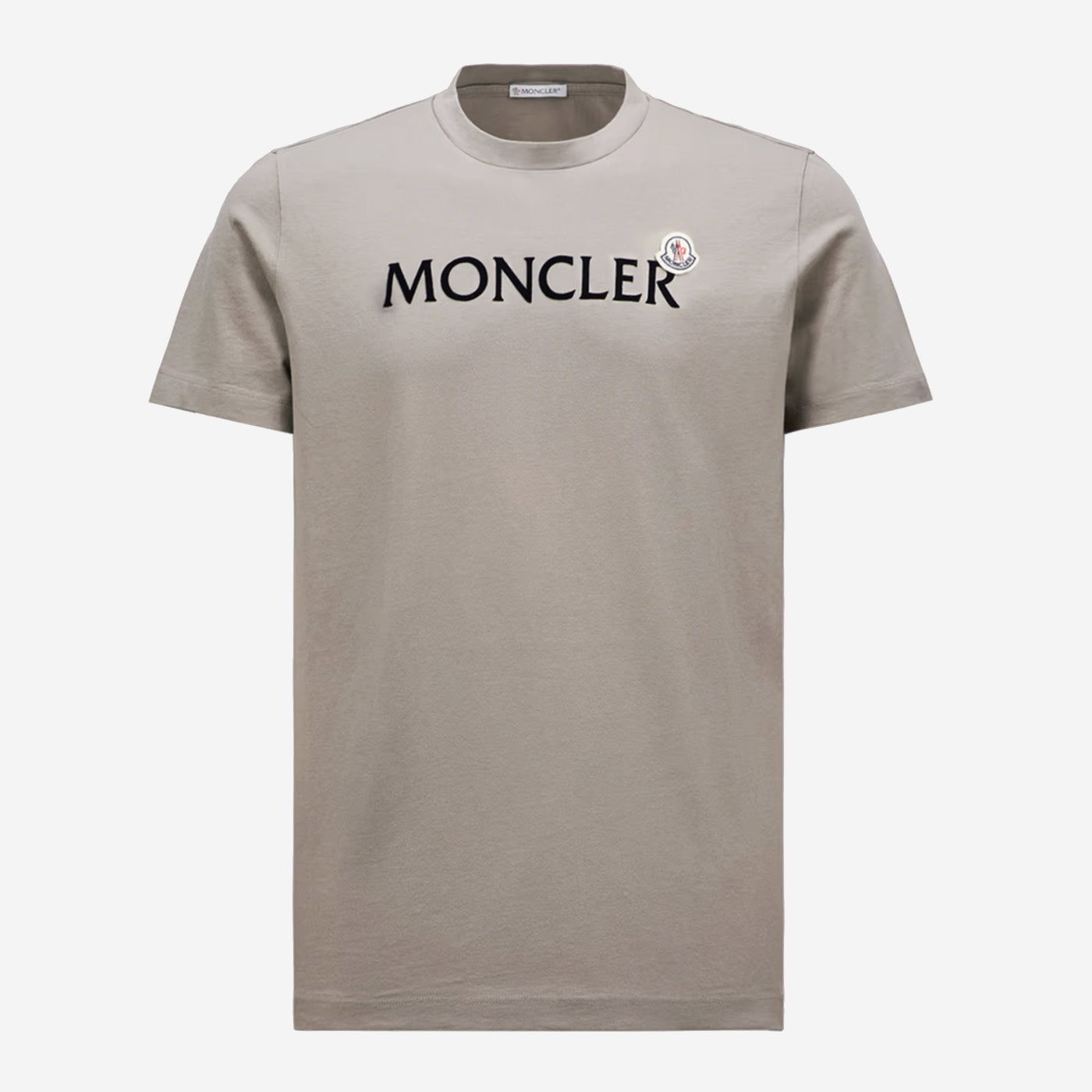 Moncler Flocked Logo Cotton T-Shirt