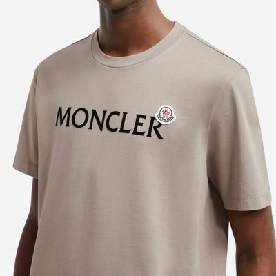 Moncler Flocked Logo Cotton T-Shirt