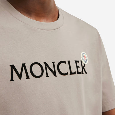 Moncler Flocked Logo Cotton T-Shirt