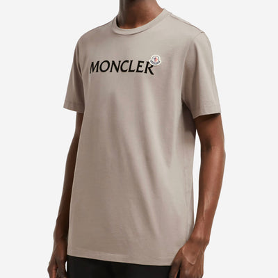 Moncler Flocked Logo Cotton T-Shirt