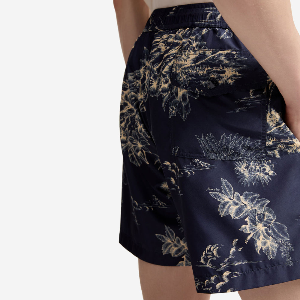 Moncler Floral Print Swim Shorts – ZAP