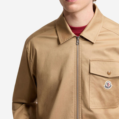 Moncler Cotton Blend Gabardine Shirt Jacket