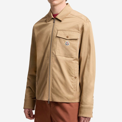 Moncler Cotton Blend Gabardine Shirt Jacket