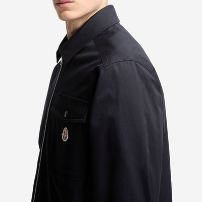 Moncler Cotton Blend Gabardine Shirt Jacket
