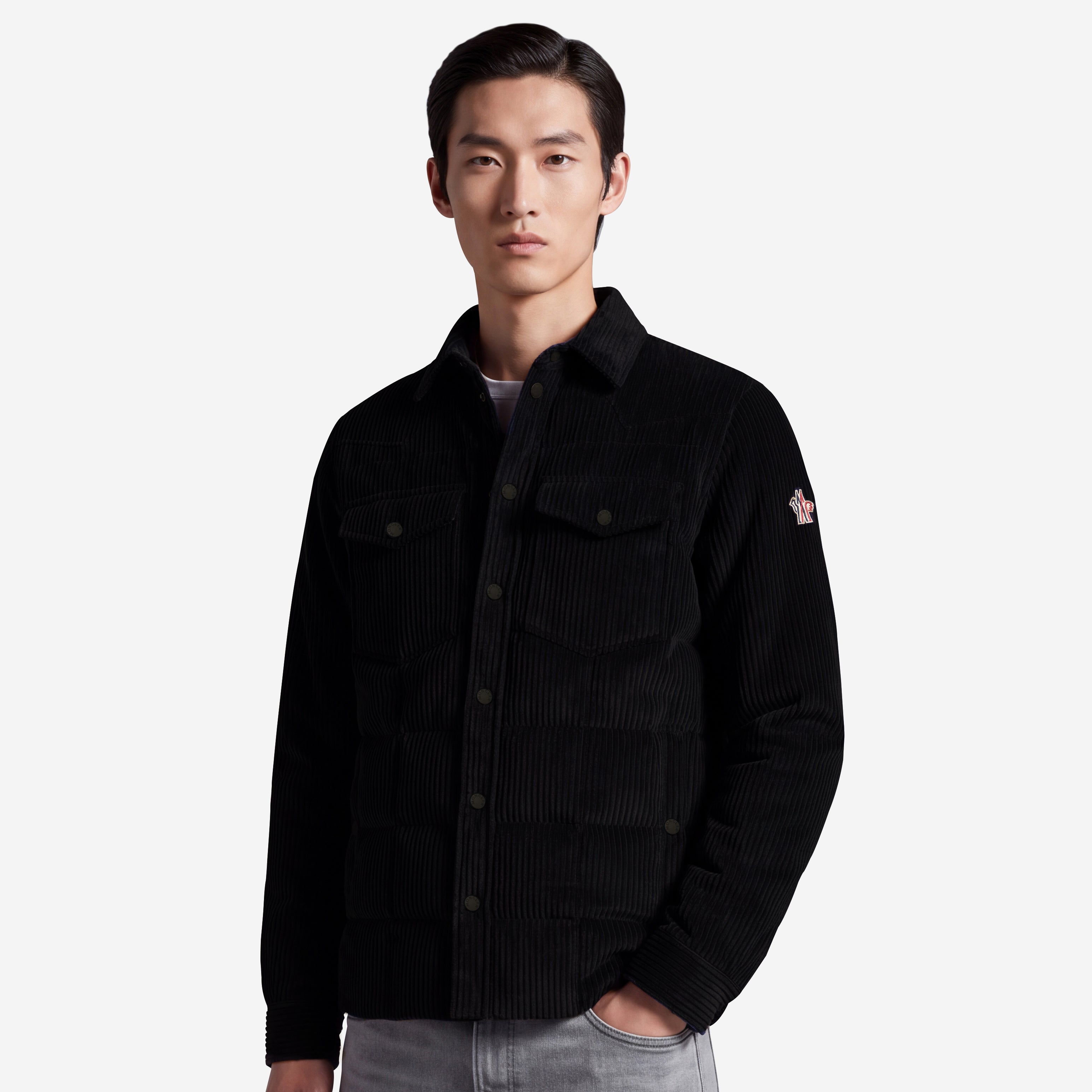 Moncler Grenoble Gelt Corduroy Down Shirt Jacket