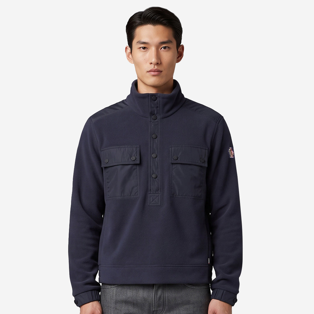 Moncler Grenoble Quarter Fleece Sweatshirt