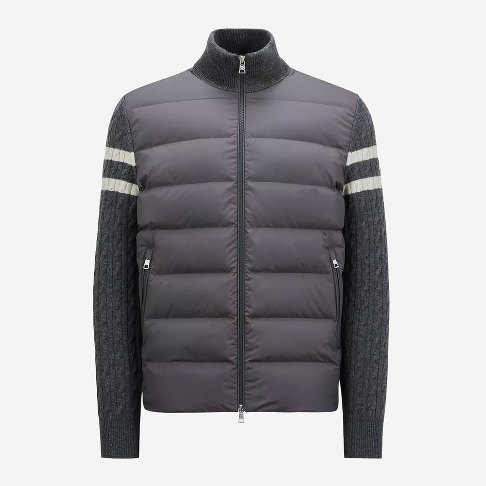 Moncler Padded Wool Zip-Up Cardigan – ZAP