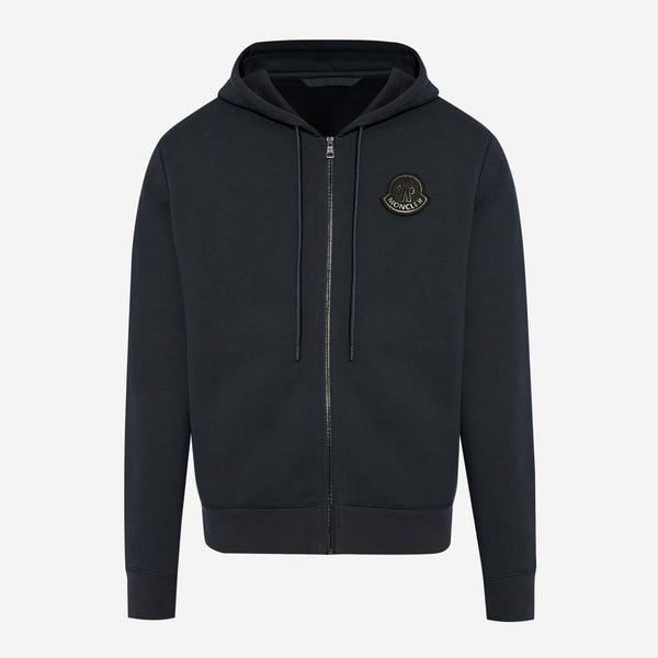 Moncler Logo Badge Zip Up Hoodie – ZAP Moncler Logo Badge Zip Up Hoodie – ZAP