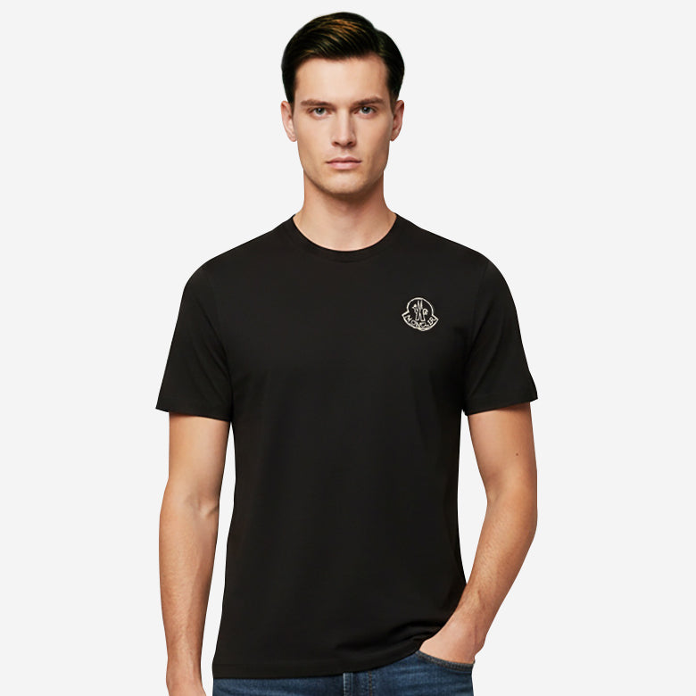 Moncler Cotton Jersey Logo Patch T-Shirt