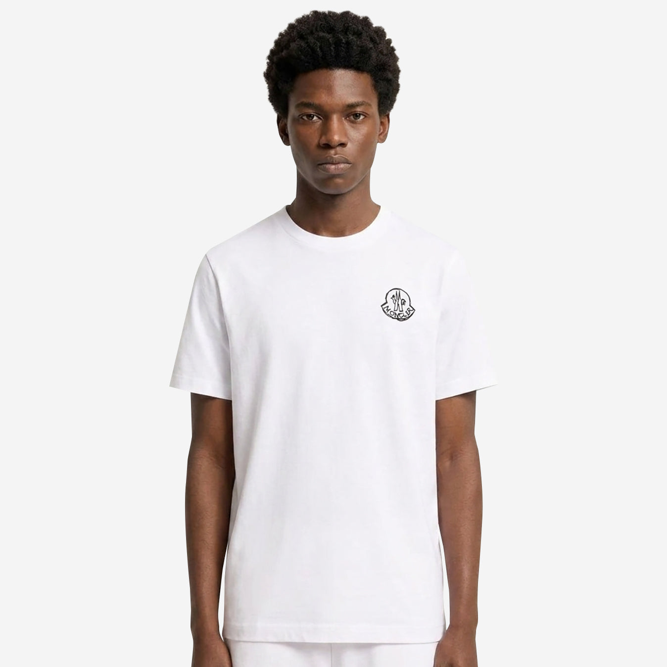 Moncler Cotton Jersey Logo Patch T-Shirt
