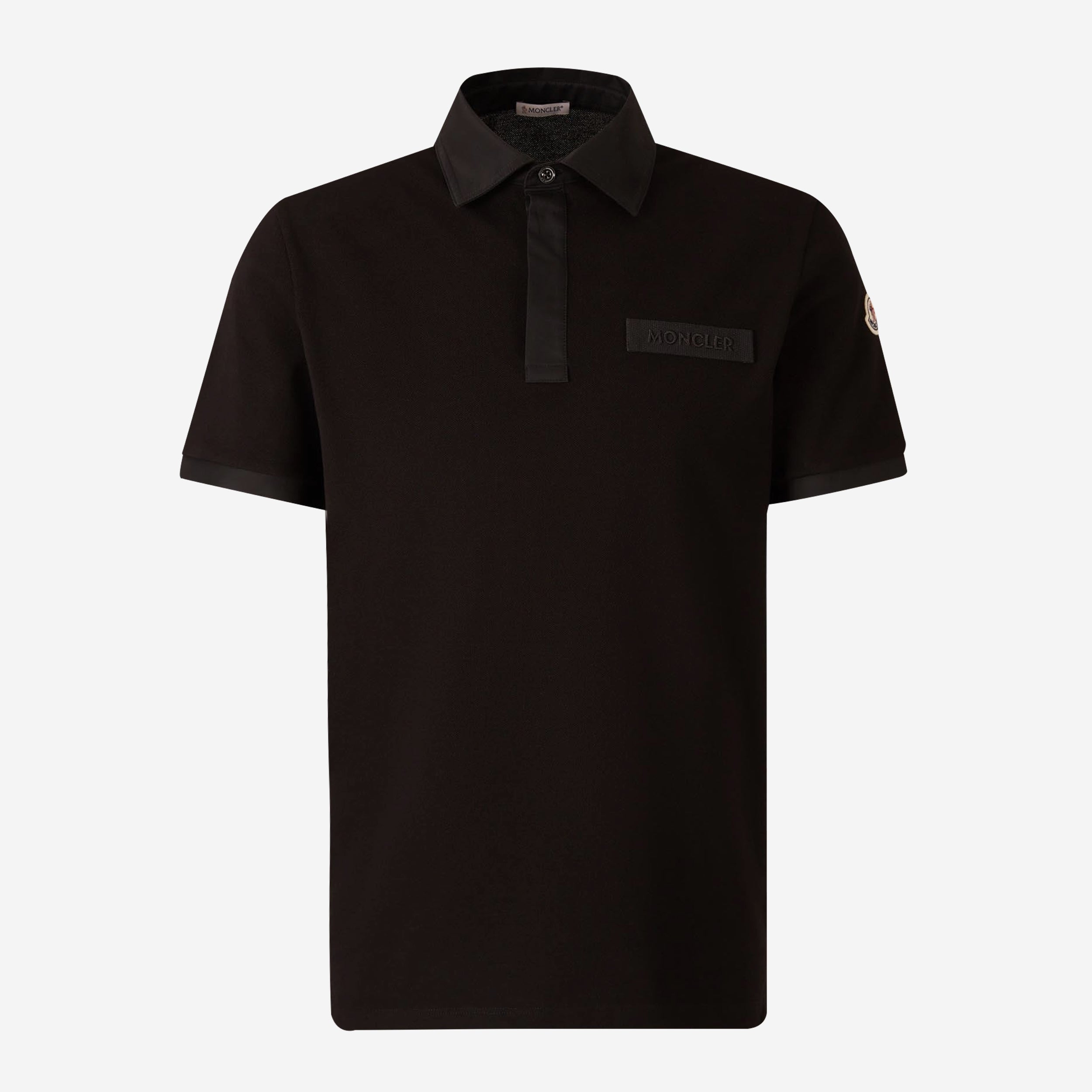 Moncler Stitched Logo Polo Shirt