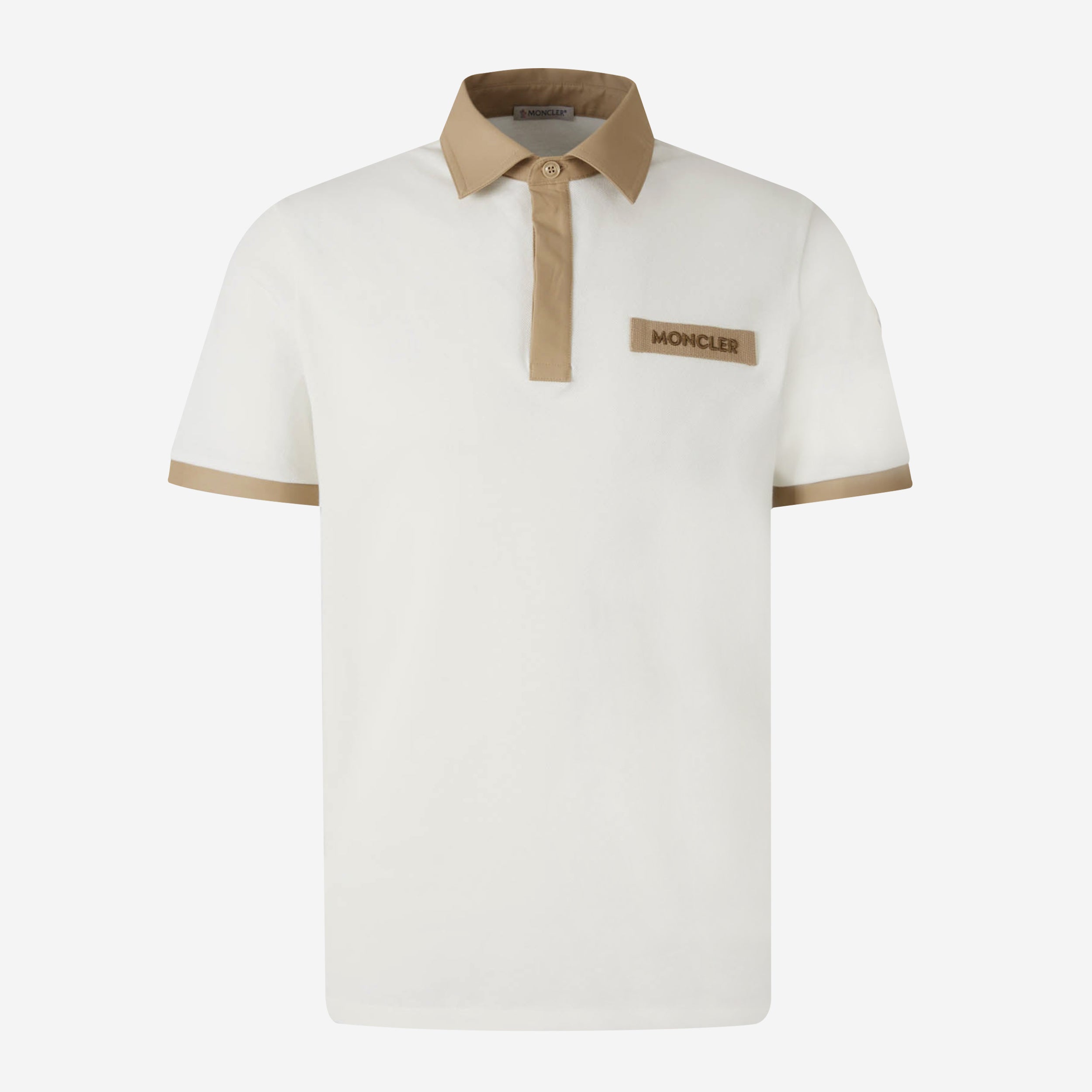 Moncler Stitched Logo Polo Shirt
