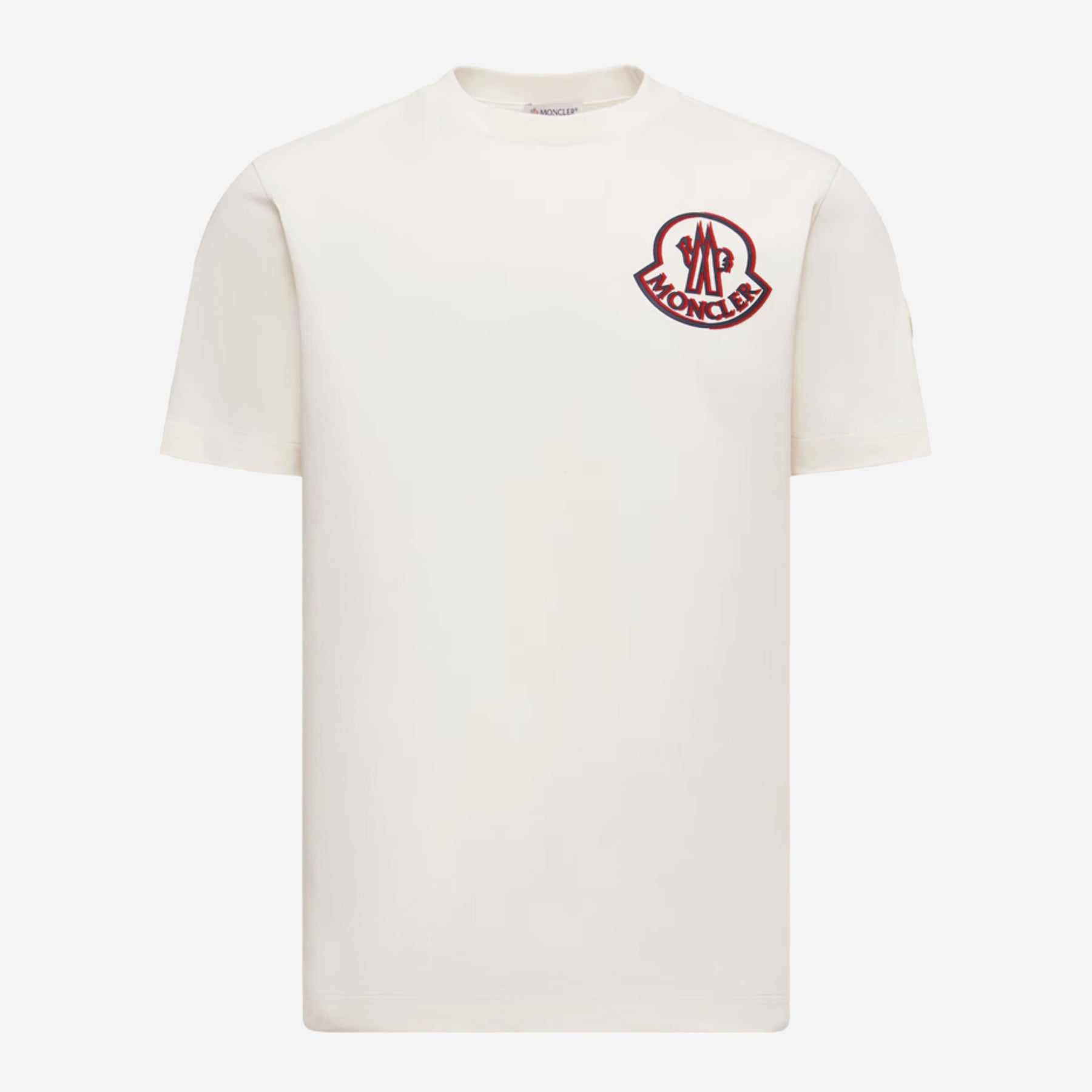 MONCLER ロゴ Tシャツ ホワイト　14A 春夏☆MONCLER BasicロゴマークTシャツ12/14A 大人OK【関税込