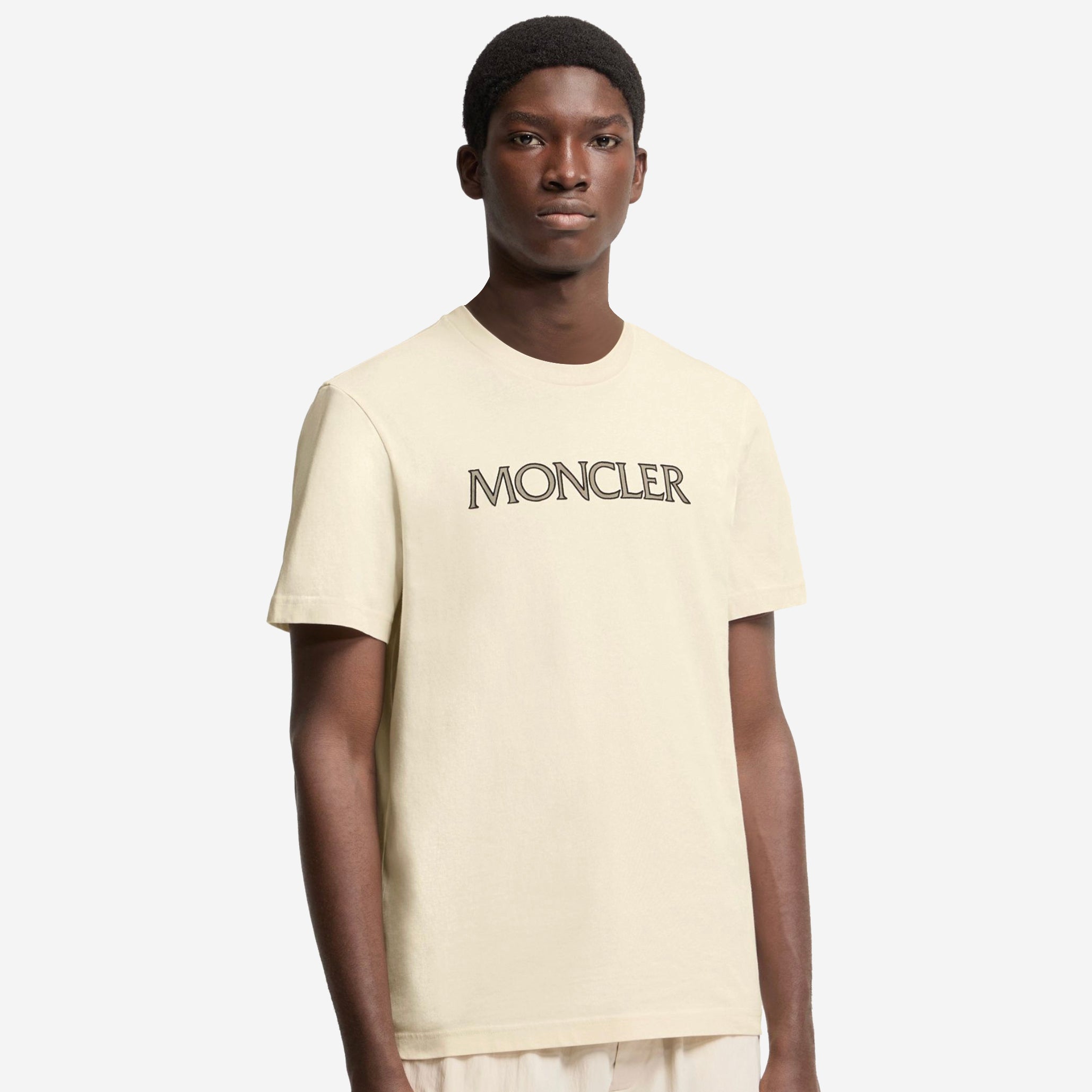 Moncler Logo Print Cotton T-Shirt