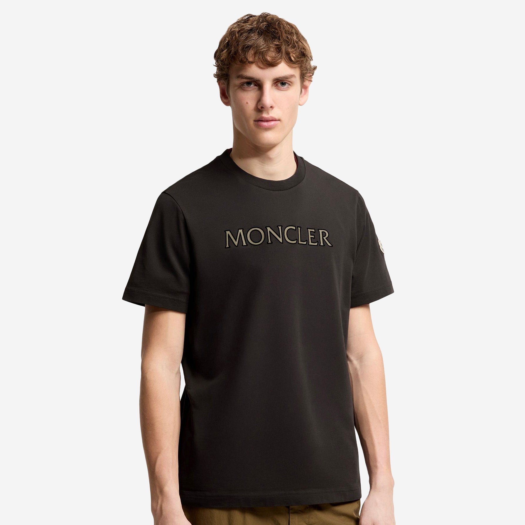 Moncler Logo Print Cotton T-Shirt