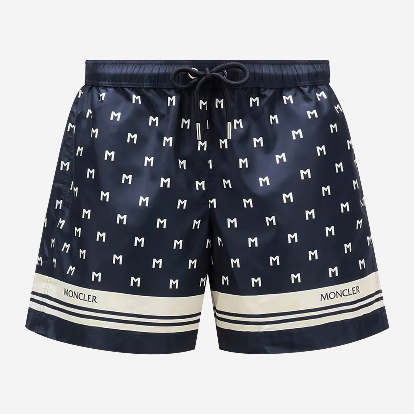 Moncler Monogram Print Swim Shorts