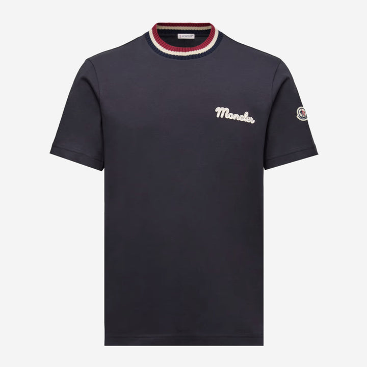 Moncler Striped Knit Trim T-Shirt – ZAP
