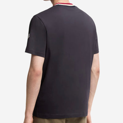 Moncler Striped Knit Trim T-Shirt