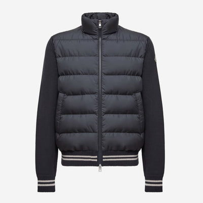 Moncler Striped Trim Padded Cardigan