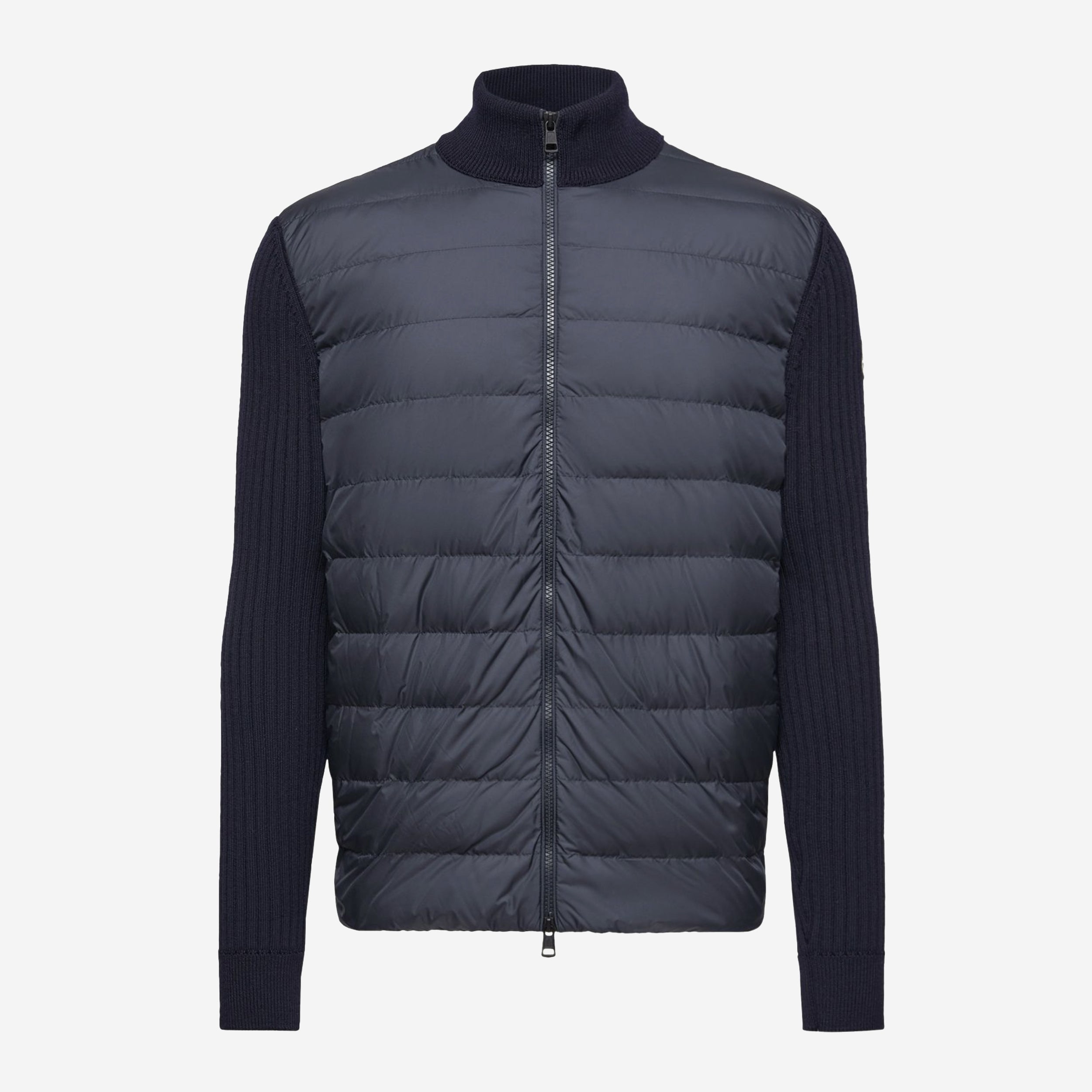 Moncler Padded Wool Zip-Up Cardigan