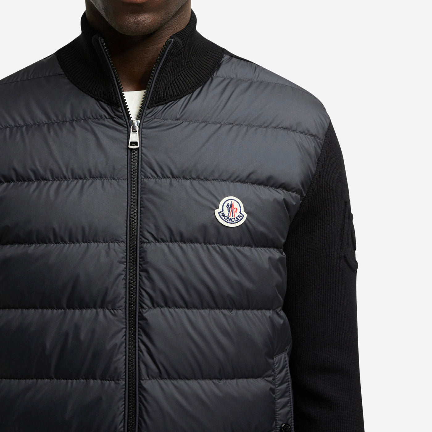 Moncler Chest Badge Cardigan Knitwear