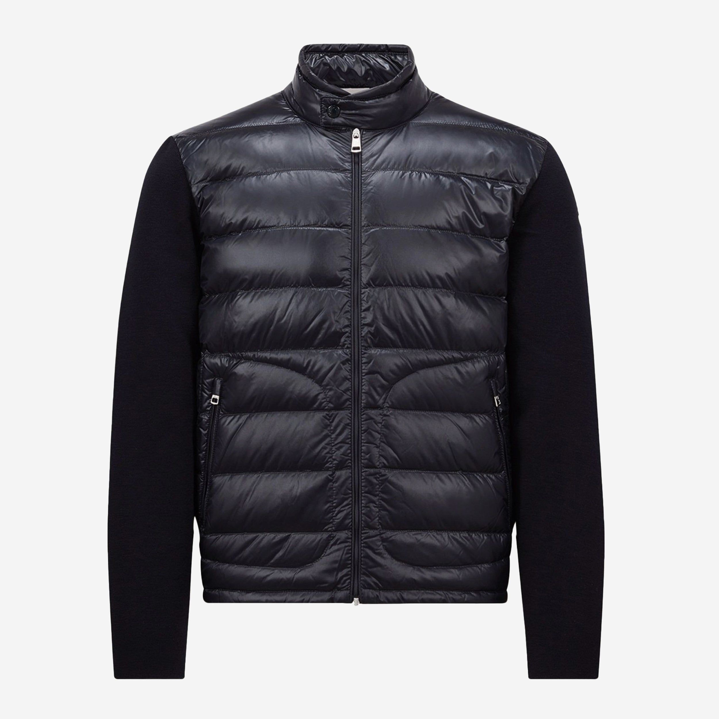 Moncler Padded Wool Zip-Up Cardigan