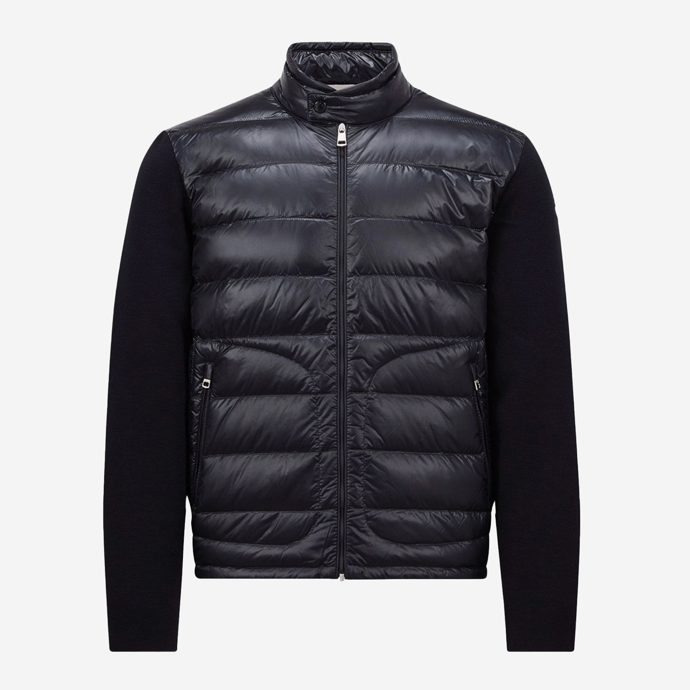 Moncler Padded Wool Zip-Up Cardigan