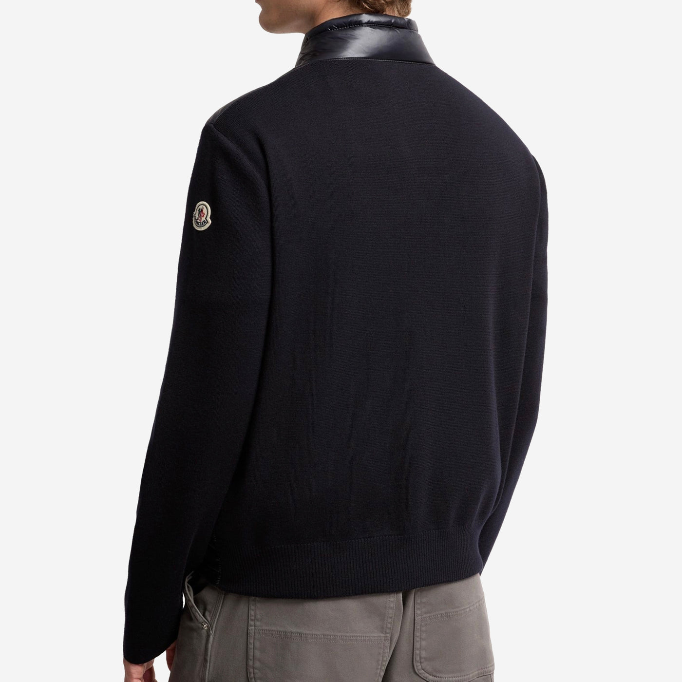 Moncler Padded Wool Zip-Up Cardigan