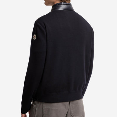 Moncler Padded Wool Zip-Up Cardigan