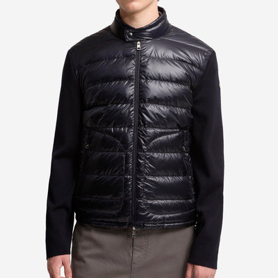 Moncler Padded Wool Zip-Up Cardigan
