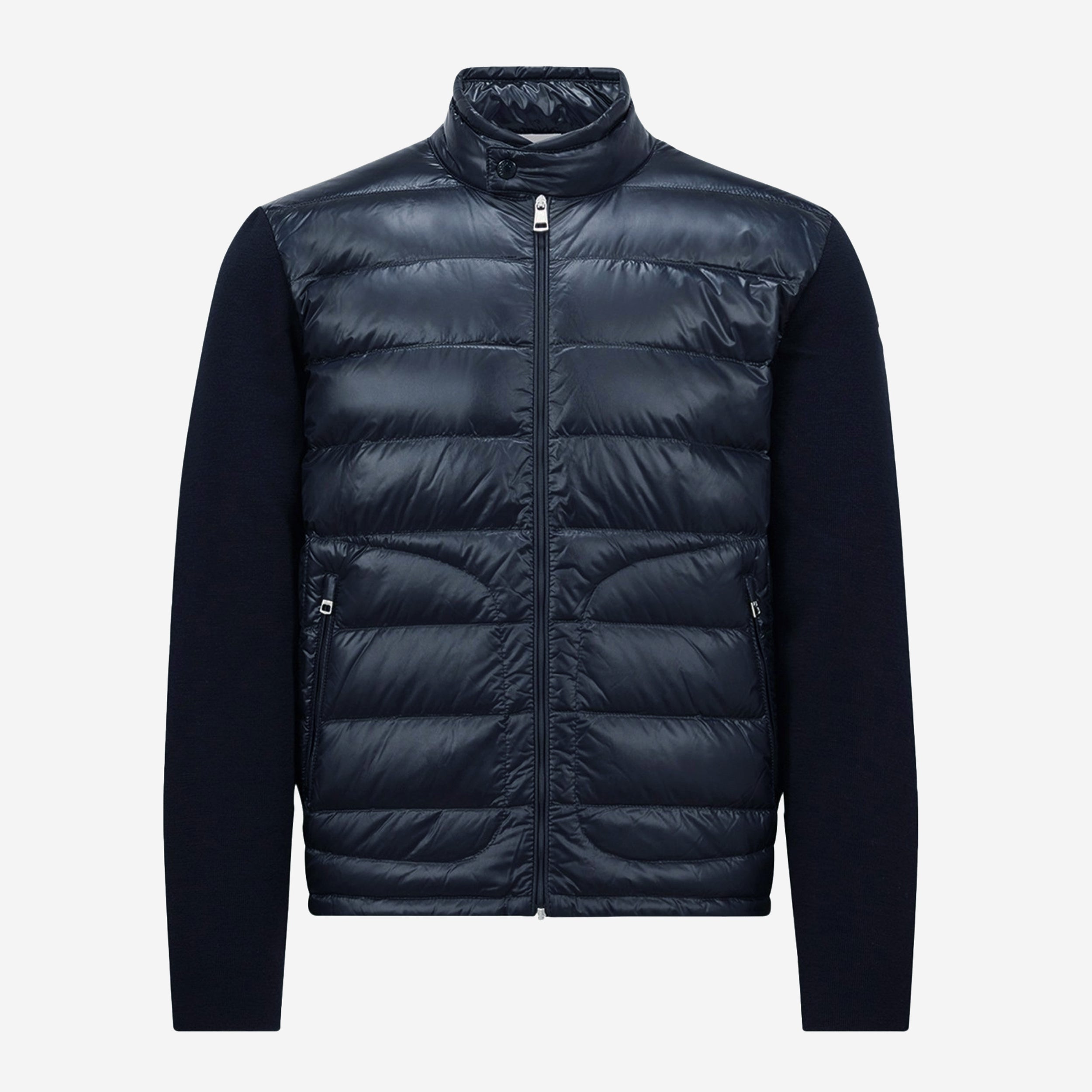 Moncler Padded Wool Zip-Up Cardigan