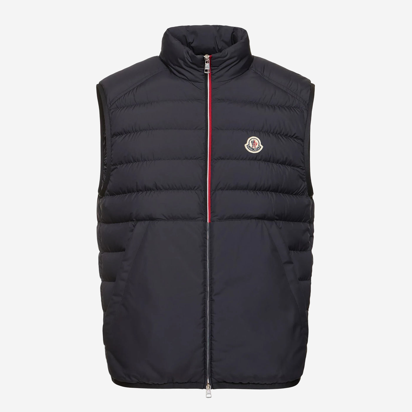 Navy moncler gilet sales