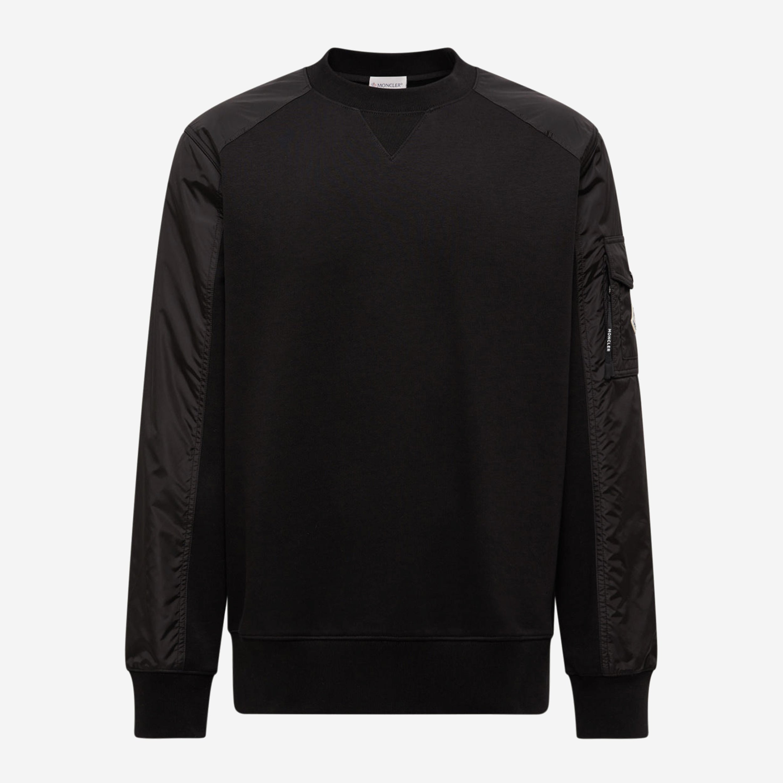 Moncler Cotton Blend Nylon Pocket Sweatshirt