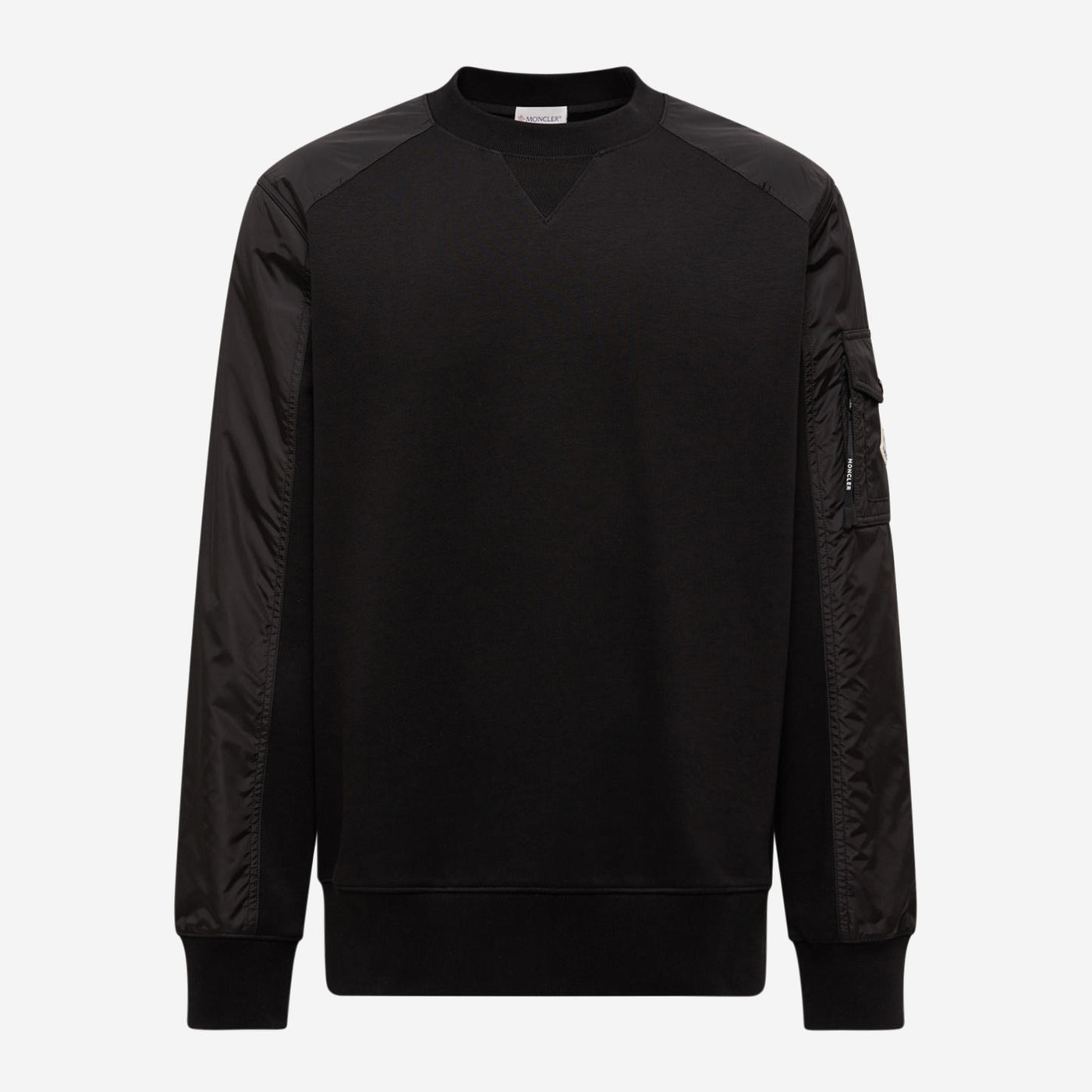 Moncler Cotton Blend Nylon Pocket Sweatshirt