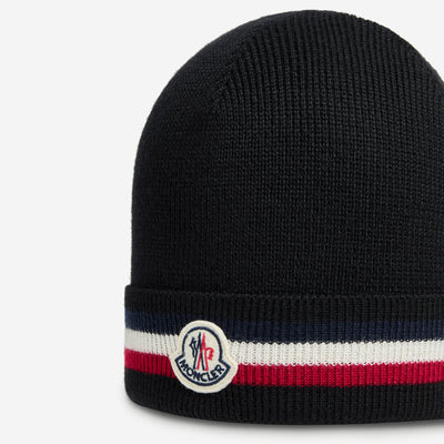 Moncler Tricolour Wool Beanie
