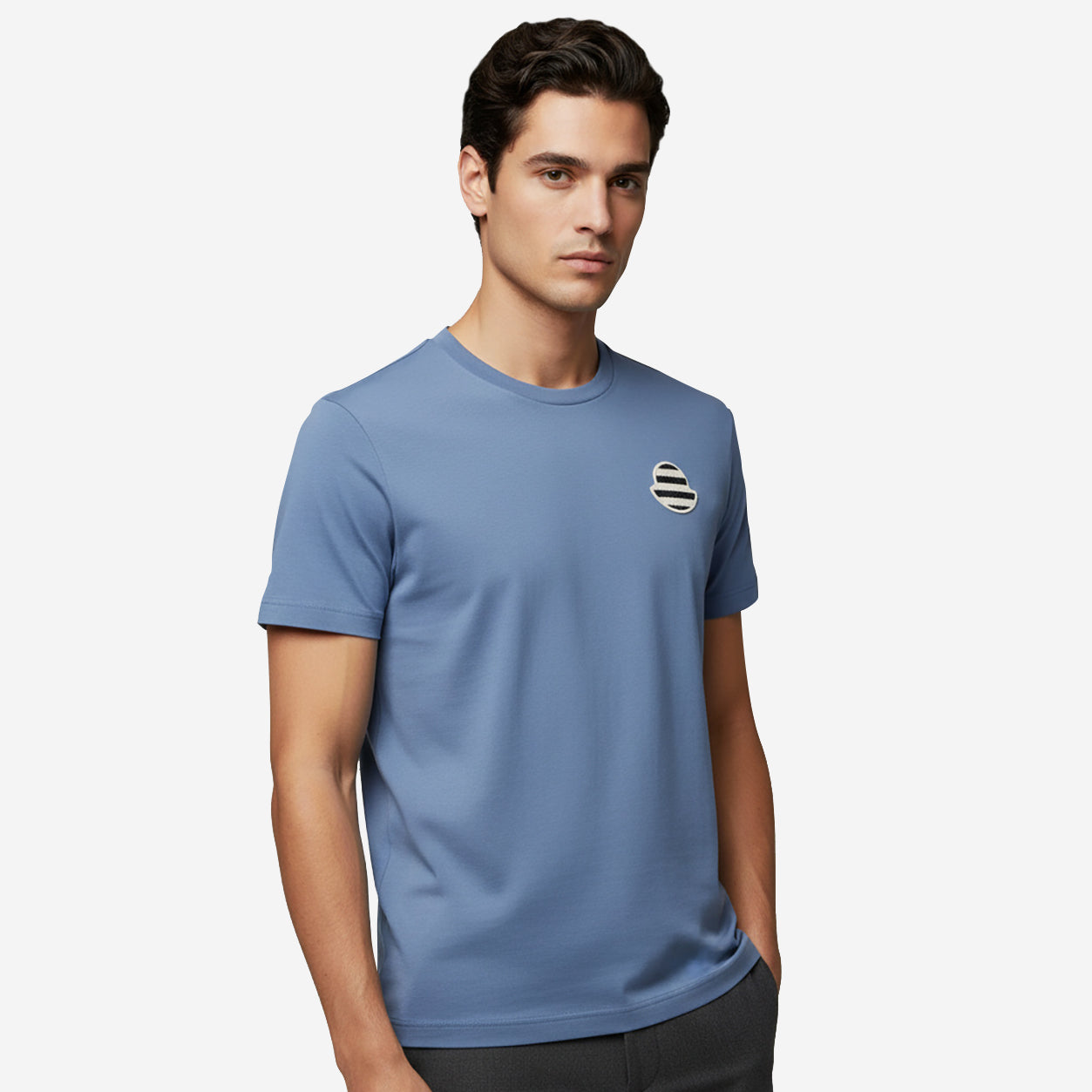 Moncler Striped Badge T-Shirt
