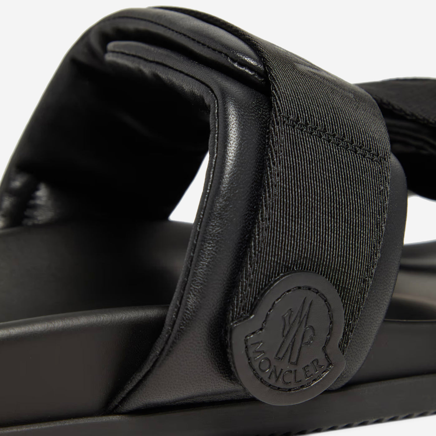 Moncler Mon Summer Nappa Leather Sliders
