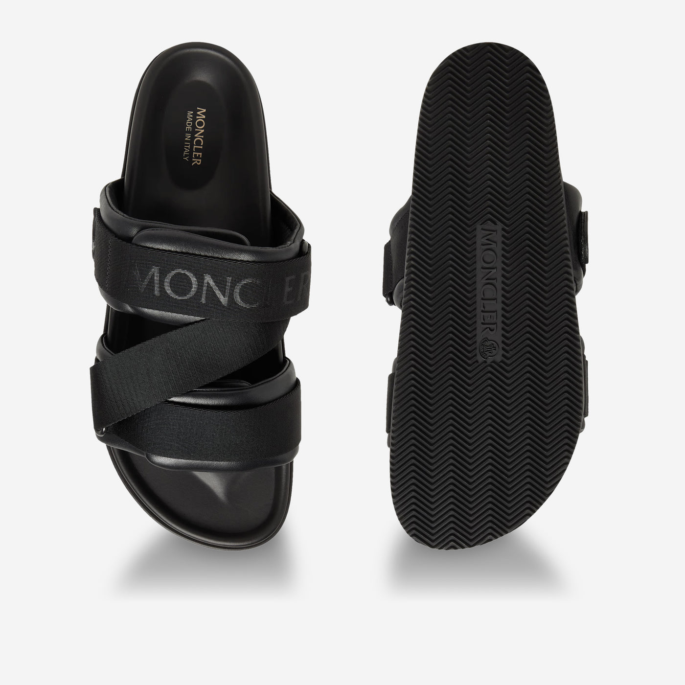Moncler Mon Summer Nappa Leather Sliders