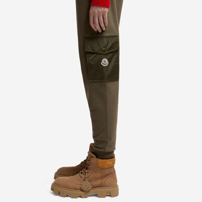 Moncler Cotton Blend Nylon Pocket Track Pants