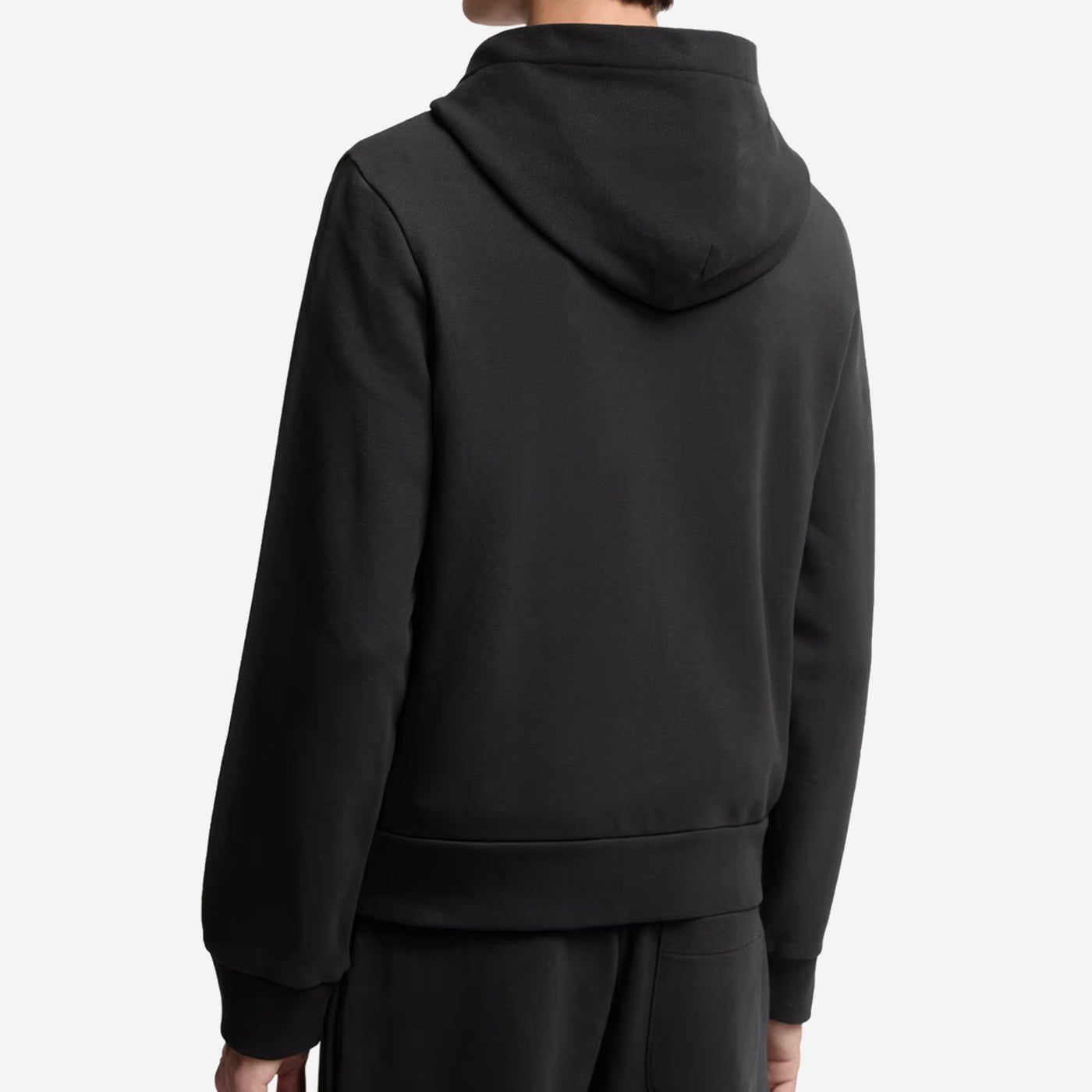 Moncler Textured Logo Patch Zip-Up Hoodie