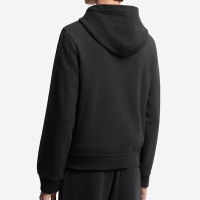 Moncler Textured Logo Patch Zip-Up Hoodie
