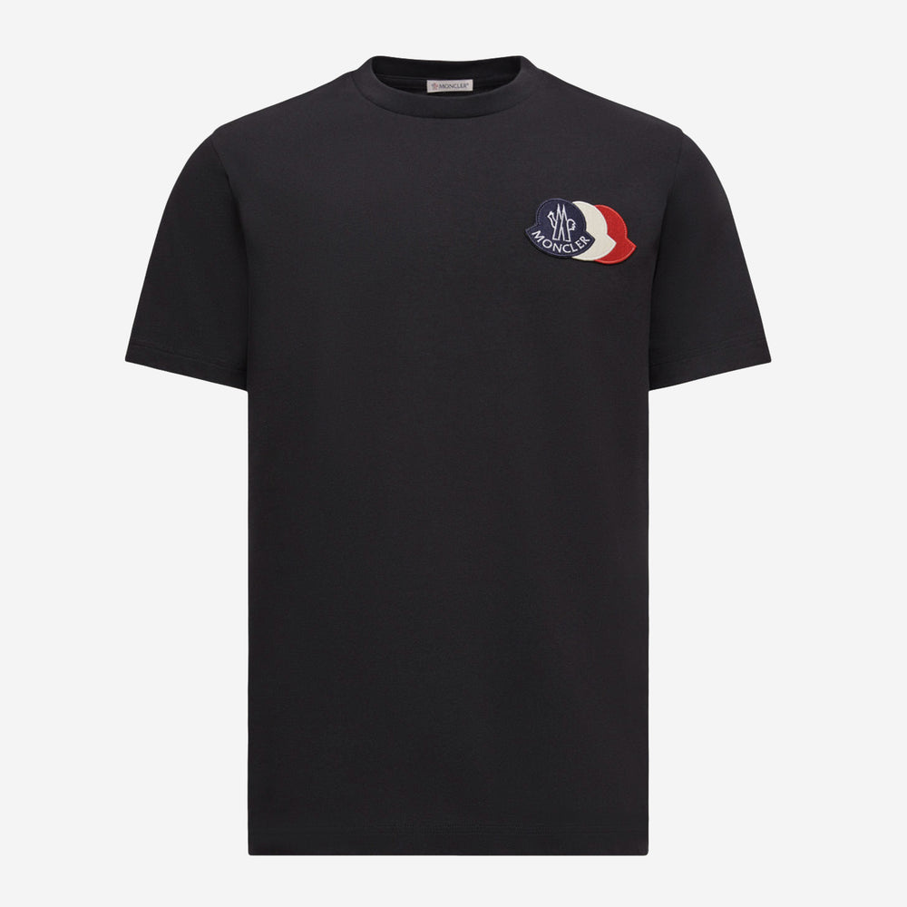 Moncler Embroidered Tricolour Logo Cotton T-Shirt – ZAP