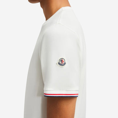 Moncler Tricolor-Trimmed Cotton T-Shirt