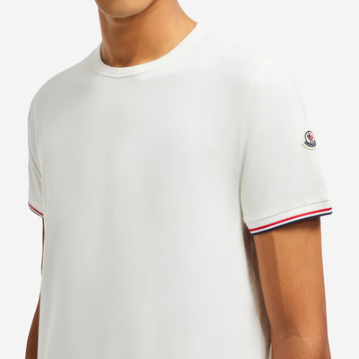 Moncler Tricolor-Trimmed Cotton T-Shirt